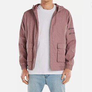 Zanerobe Men's Mauve Hooded Jacket Size XL